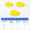Waterproof Silicone Rubber Shoe Covers for Rain, Non-Slip Easy-handy Water Resistant Overshoes Outdoor Cycling Hiking Protectors Apply to Men, Women, Kids (Large, BLACK)
