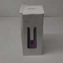 Desk Fan, 13 Inch Portable Bladeless Fan, Small Quiet Table Fan with 60Oscillating, 9 Speeds & 9H Timer, LED Display, Button Control, Easy to Clean, Personal Desktop Fan for Bedroom, Office (Gray+Purple)