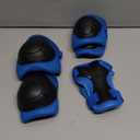 Kids Protective Gear Set Knee Pads for Kids 3-14 Years Toddler Knee and Elbow Pads with Wrist Guards 3 in 1 for Skating Cycling Bike Rollerblading Scooter (Blue)