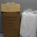 Paxrac White Comforter Twin/Twin XL Size, 2 Pieces Extra Long Comforter Set for Dorm, Lightweight Solid Bedding Set, All Seasons Soft Breathable Twin Comforter Set (68x90In Comforter & 1 Pillowcase)