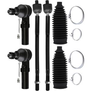6-PC SET Suspension Kit for 2009-2019 for Toyota Corolla for Toyota Matrix Front Inner Outer Tie Rod End w/Boot