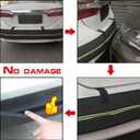 Rear Bumper Guards for Cars, Car Bumper Protector with Long Safety Reflector for Nighttime Visibility, Rear Bumper Protector 72" x 8.07" x 0.4"(DO NOT Drive with IT ON)