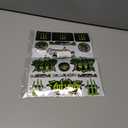 Cretassion Green Reflective Waterproof Stickers Cool for Motorcycle, Motorcycle Helmet, Skateboard, Car and Dirt Bike Motorcycle Decal