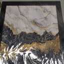 Abstract Black Gold Marble Texture Wall Art Modern Posters Prints Abstract Marble Wall Art for Living Room Decor Wrapped Canvas