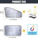 ZATOOTO Side Window Sun Shade - 4 Pack Car Window Covers 99% UV Light Block Car Curtains Magnetic Side Window Sun Shade Keeps Cooler for Breastfeeding, Taking a nap, Changing Clothes, Camping