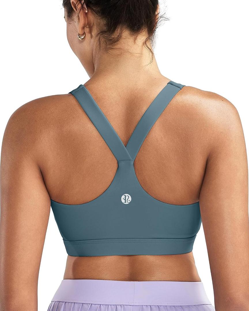 RUNNING GIRL Sports Bras for Women High Support Moulded Cup High Impact Sports Bras Racerback Workout Running Yoga Bra (XXL)