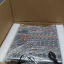 Depusheng DX8 Professional Mixer Sound Board Console 8 Channel Desk System Interface Digital USB MP3 Input 48V Phantom Power Stereo DJ Studio FX Steel Chassis,Black Bluetooth USB Audio Mixer for PC