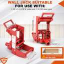2 Pack Wall Jack, 1000 lbs Heavy Duty Wall Jacks for Framing, fit for 1-1/2 3-1/2 in Wood Pole and 1 in OD Steel Pipe, Malleable Casting Iron Wall Jack for Lifting Wall Beams