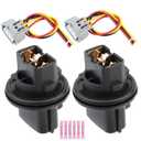 Front Turn Signal Light Socket Fit for Toyota Avalon Camry Corolla Highlander Sequoia Tacoma Tundra Venza 2014-2024 Lamp Bulb Plug Holder Replace OE 81128-06470 2PCS