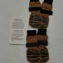 DOK TigerToes Premium Non-Slip Dog Socks for Hardwood Floors - Extra-Thick Grip That Works Even When Twisted - Prevents Licking, Slipping, and Great for Dog Paw Protection (Cool Caramel, Small)