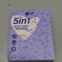 KINGTEE 5-in-1 Electric Bikini Trimmer for Women  IPX7 Waterproof Shaver, Cordless Body & Facial Razors for Women, Ceramic Blades, USB-C Rechargeable, Painless Hair Removal Kit (Purple)