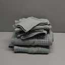 GLAMBURG 100% Cotton Ultra Soft 6 Pack Towel Set, Contains 2 Bath Towels 28x55 Inches, 2 Hand Towels 16x24 Inches & 2 Wash Coths 12x12 Inches, Compact Absorbent Lightweight & Quickdry - Jade