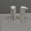 2 Pack Automatic Soap Dispensers,12.8oz/380ml USB Touchless Automatic Foaming Soap Dispenser,Rechargeabled Wall Mounted Smart Soap Dispenser for Bathroom Kitchen Dish Soap (White)