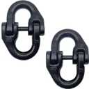 2pc 1/2 inch Tow Hitch Hammer Lock Safety Chain Connector Link Hammerlock Coupling Link Grade 80
