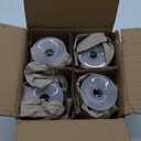 Elle Decor Frosted Glass Goblets Set of 4 - Beverage Stemmed Glass Cups- 8.2 oz Capacity - Elegant Red Wine Glassware for Wedding, Anniversary, Housewarming (Red)