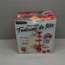 Nostalgia LPF230 3-Tier Lighted Party Fountain, Holds 1.5 Gallons, LED Lighted Base, Includes 8 Reusable Cups