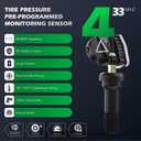 TPMS Sensor,GM 433Mhz Tire Pressure Monitor Sensor Compatible with Chevy, GMC, Cadillac & Buick - Camaro, Cruze, Malibu, Silverado, Sierra, Terrain, Yukon, Lacrosse-Replace#13598773 13516165-4 Pack