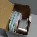 8 PCS Food Storage Containers with Lids Airtight, Stainless Steel Containers Set for Kitchen Storage, Meal Prep, Lunch Containers, Microwave/Dishwasher Safe (41oz & 24oz)