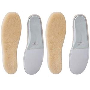 Sheepskin Insoles Women's Premium Think Wool Fur Fleece Inserts Cozy & Fluffy 8X2
