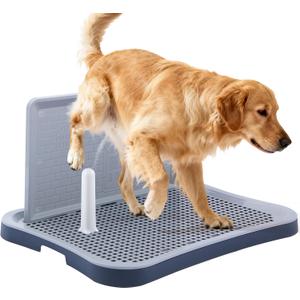 Pee Pad Holder, Indoor Potty Tray for Puppy and Small Size Dog with Pee Wall, Non-Skid Feet, 20 * 15.4 * 1.4 inch (X-Large)