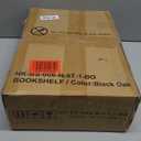 Furologee 5 Tier Bookshelf with Drawer, Kitchen Bakers Rack with Storage, Tall Narrow Bookcase, Industrial Free Standing Display Shelf, Wood and Metal Book Shelf for Bedroom, Living Room, Black