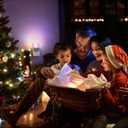 Christmas Night Light for Kids[2 Pack], Santas Cabin Plug-in Wall Light with RGB & Color Changing & Soft White 3000K LEDs, Dusk to Dawn, Christmas Decorations Gifts for Bedroom, Hallway