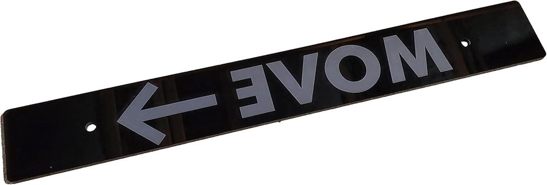 Acrylic Black Front License Plate Delete w/Move Over Laser Engraved for Subaru Vehicles