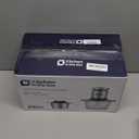 Kitchen in the box Food Processor, Electric Meat Grinder & Food Chopper with 400W Powerful Veggie Chopper-2 Bowls8 Cup+8 Cup & 2 Bi-Level Blades for Meat/Fish/Vegetable/Baby FoodSliver Button