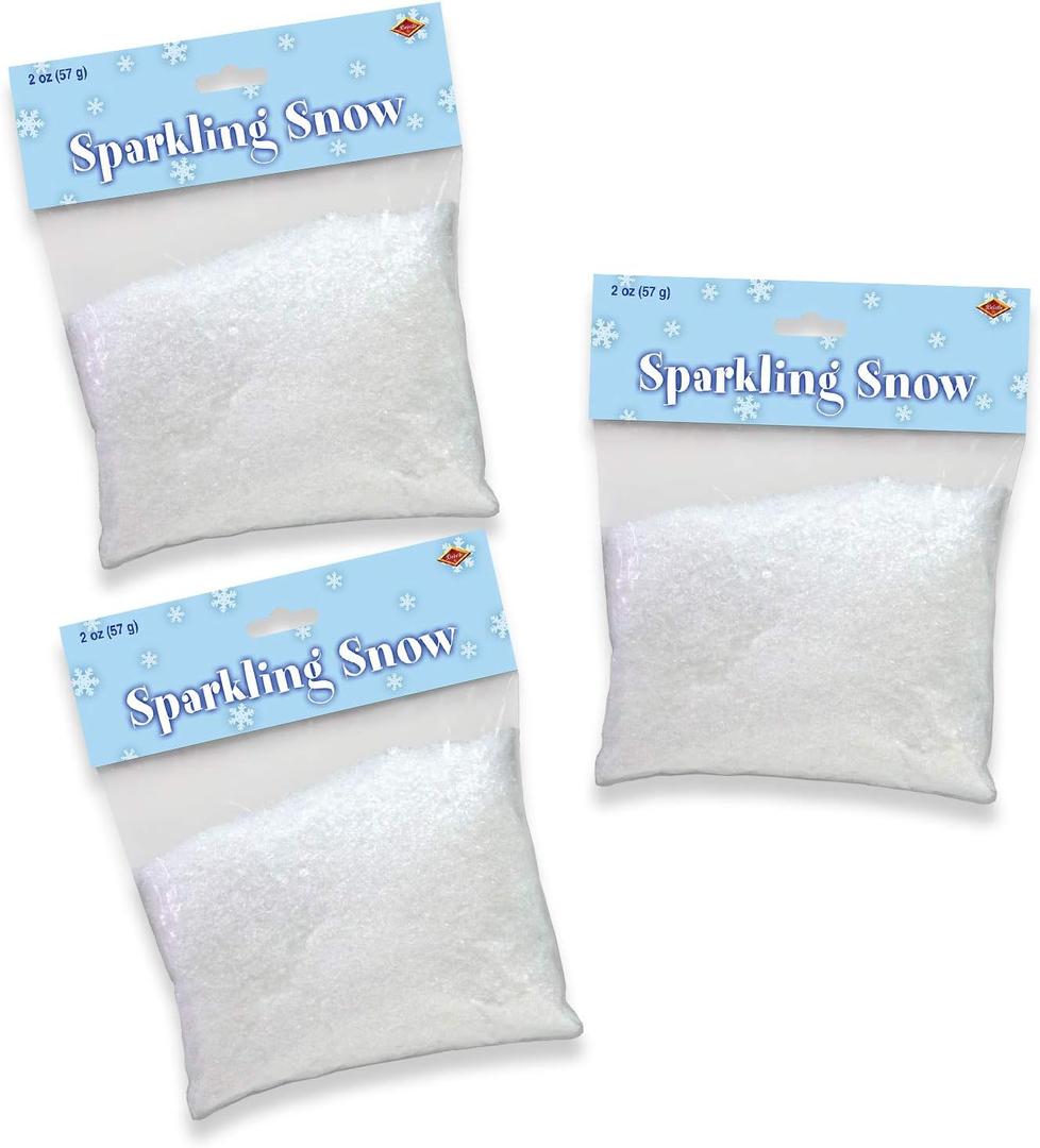 Beistle Sparkling Snow Pack of 3