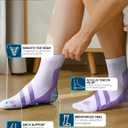 Doctor's Select Plantar Fasciitis Socks - 2 Pairs | Compression Crew Socks for Plantar Fasciitis Relief | Arch Support Socks