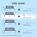 Cooling Elevated Dog Bed with Non-Slip Floor Protectors & Breathable Mesh, Raised Indoor & Outdoor Dog Cot Hammock, 41" L x 26" W x 8" Th, Medium, Grey