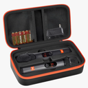 Wireless Microphone Case Compatible with JBL Wireless Two Microphone System, Handheld Dual Mic Travel Bag for Singing or Karaoke for Receivers, Adapters, AA Batteries,Only Case