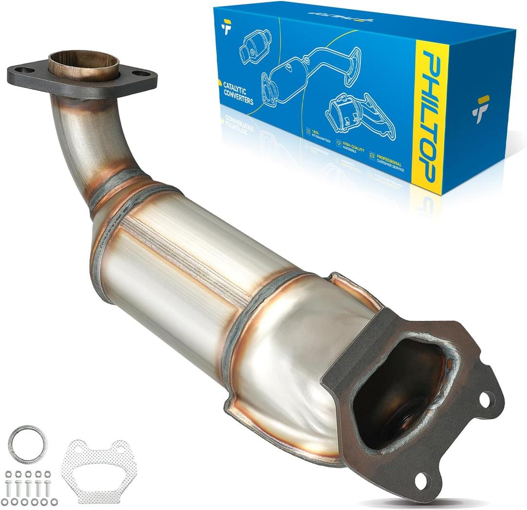 PHILTOP High Flow Catalytic Converter Fit for 2011-2019 Grand Caravan/Town & Country/Journey FWD/C/V 3.6L2011-2014 200, Avenger, Routan 3.6L Direct-Fit Stainless Steel Catalytic Converter OE 16779