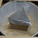 Henn&Hart 2-Light Floor Lamp with Fabric Shade in Blackened Bronze/Rustic Oak/White, Floor Lamp for Home Office, Bedroom, Living Room, 61" Tall