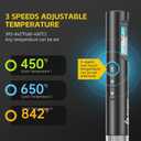 Soldering Iron Kit - 100W High Power Portable Soldering Iron With C245K Tip, Automatic Temperature Adjustment, 2 Seconds Fast Heating (390F-840), Ideal for Precision Repair