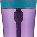 Contigo Kids Spill-Proof 14oz Tumbler with Straw and BPA Free Plastic, 2 Pack Juniper Robots & Blueberry Cosmos (Eggplant)