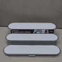 madesmart Shelf Organizer, 3 Tier Bathroom Counter Storage for Perfumes, Makeup, Lotions & Toiletries, Soft-Grip Lining & Non-Slip Base, Blue