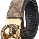 Ridoras Designer Belts for Men Ratchet Belts with Automatic G Buckle Men's Belt for Casual Jeans Business (42"-45" Waist Adjustable)