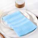 Baby Blue Cloth Napkins Set of 12 Spring Easter Napkins Cloth Washable Decorative Cotton Napkins 16.5X 16.5 Inches for Wedding Baby Boy Shower Bridal Shower Dinner Tea Party Decorations