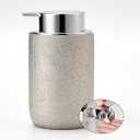 Green Soap Dispenser,10oz Liquid Soap Dispenser for Kitchen & Bathroom,Lotion Dispenser with Soap Pump,Ceramic Hand Soap Bottle for Hand Wash,Dish Soap