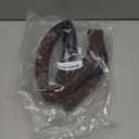  SHIAWASENA Car Steering Wheel Cover, Leather, Universal 15 Inch Fit, Anti-Slip & Odor-Free (Black & Brown)