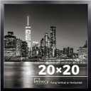 Annecy 20x20 Picture Frame Black（1 Pack）, 20 x 20 Picture Frame for Wall Decoration, Classic Black Minimalist Style Suitable for Decorating Houses, Offices, Hotels