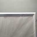 U Brands Farmhouse Linen Bulletin Board, 40" x 30", White Wood Style Frame, Industrial Grade Pinning Surface