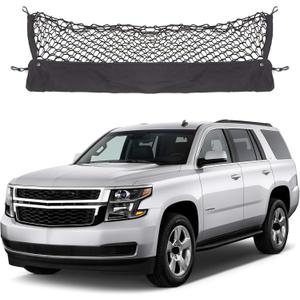 Envelope Style Cargo Net Compatible with Chevrolet Chevy Tahoe, GMC Yukon New 2026 2025 2024 2023 2022 2021 2020 2019 2018 2017 2016 2015 Upgraded SUV Trunk Car Rear Tailgate Netting