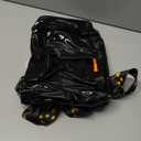 TINYAT Heavy Duty Transparent Clear backpack See Through Large Capacity Clear Bag for college, Concerts, Sports, Travel (Black)