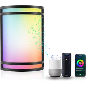 CLOUDY BAY Indoor & Outdoor Smart WiFi LED Wall Sconce, RGBCW Color Changing Porch Light, Compatible with Alexa and Google Home Assistant,No Hub Required, 15W 2700K-6500K, CRI 90+, 850LM (RGBCW | Oil Rubbed Bronze)