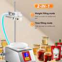 Viscous Liquid Filling Machine 2-IN-1 Honey Filling Machine, Automatic Weight Bottle Filling Machine for Oil, Laundry Detergent, Gel, Honey, Sauce
