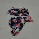 Kanu Surf Girls' Karlie Flounce Bikini Beach Sport 2 Piece Swimsuit (10, Tropical Dance Navy)