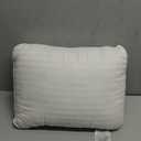 Toddler Pillow,13 x 18 Toddler Pillows for Sleeping,Machine Washable Kids Pillow, Perfect for Travel,Toddlers Cot(Not Included Pillowcase) (White Stripe Pillow Insert)