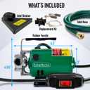 SumpMarine Water Transfer Pump, 115V 330 Gallon Per Hour - Portable Electric Utility Pump with ON/OFF Switch and 6' Water Hose Kit - Remove Water From Garden, Hot Tub, Pool, Aquariums